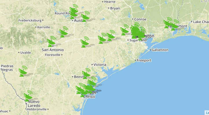 Active SELECT Network partners during Hurricane Harvey (2017)