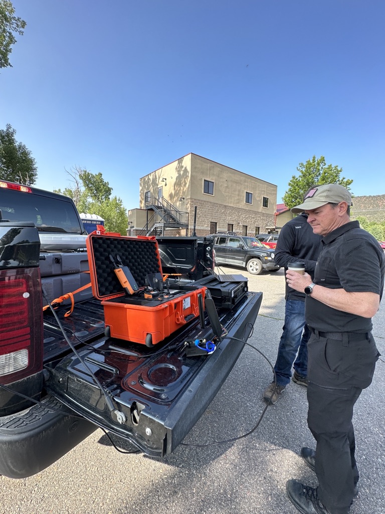 Command vehicle connectivity equipment being tested in the field