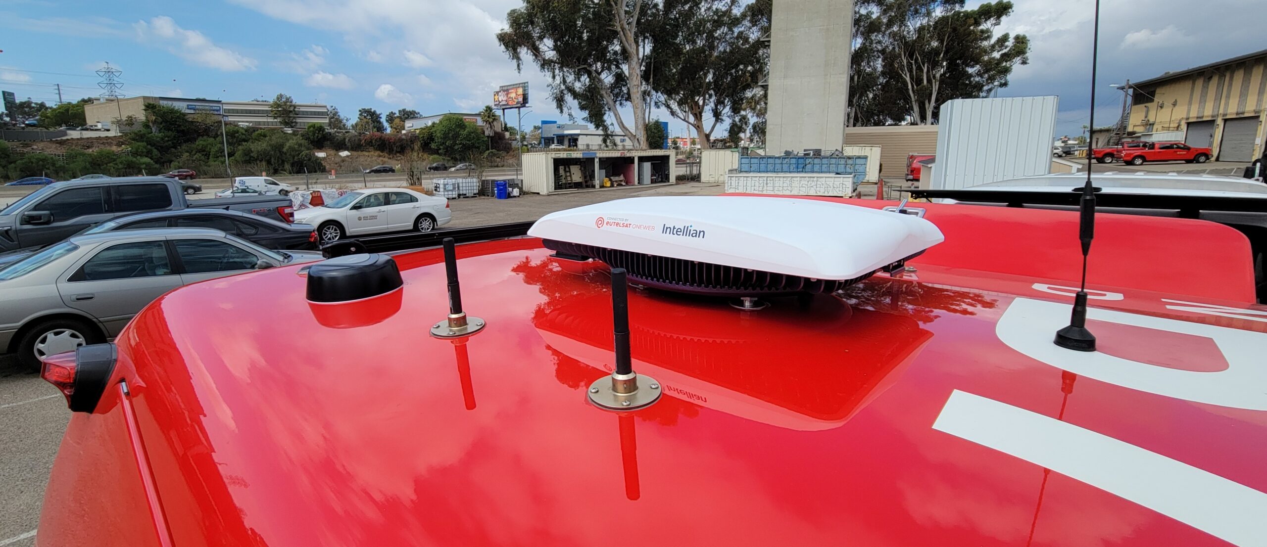 San Diego Fire-Rescue vehicle with connected public safety technology
