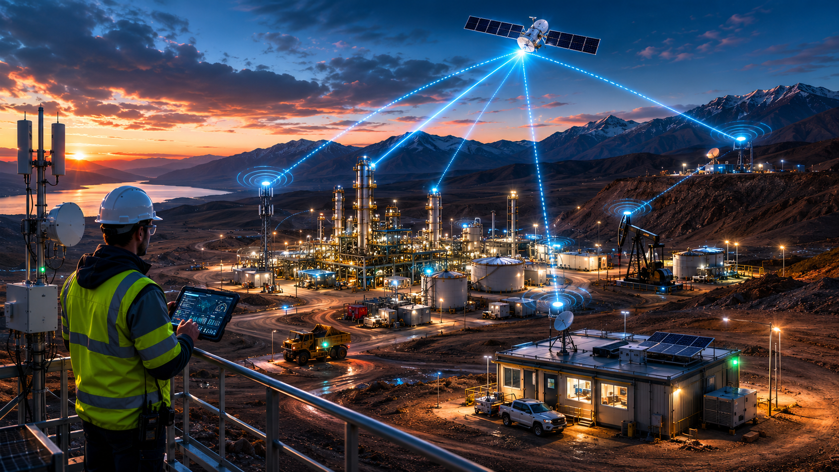 Remote industrial facility