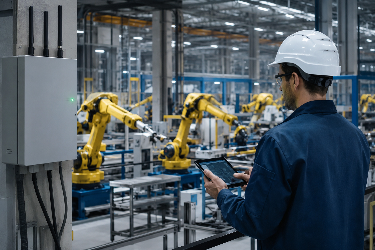 Private wireless network supporting manufacturing operations