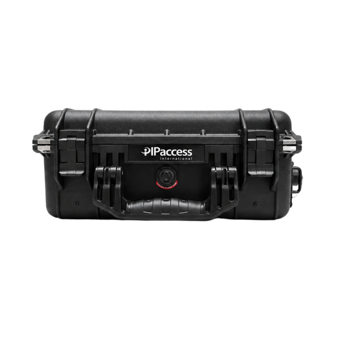 SuperGIG GO portable connectivity system in a rugged Pelican case